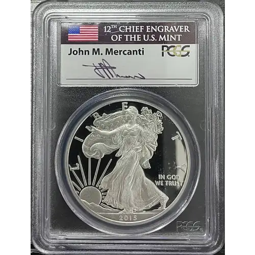 2015(W) - 1oz Silver Eagle First Day of Issue - S$1 PCGS PR70DCAM (D11-B17)