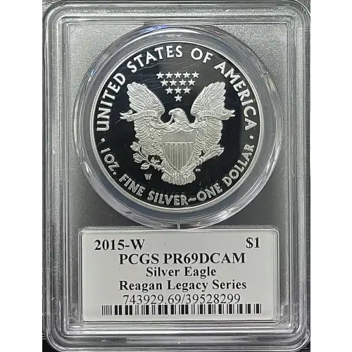 2015(W) - 1oz Silver Eagle Reagan Legacy Series - S$1 PCGS PR69DCAM (D11-B17)