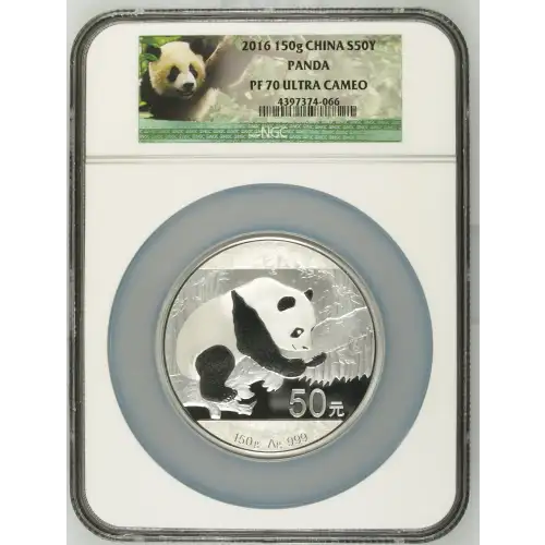 2016 - 150g China Panda S50Y - NGC PF70 Ultra Cameo (D-7)