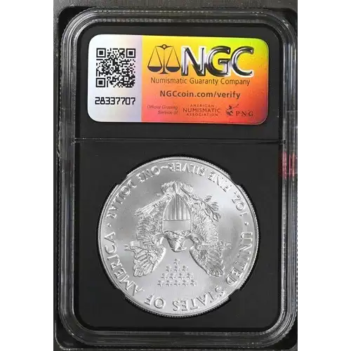 2016 - 1oz Silver Eagle S$1 NGC MS 9.9 (D10-B2) (2)