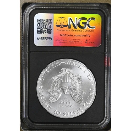 2016 - 1oz Silver Eagle S$1 NGCX MS 9.9 (D11-B7) (2)