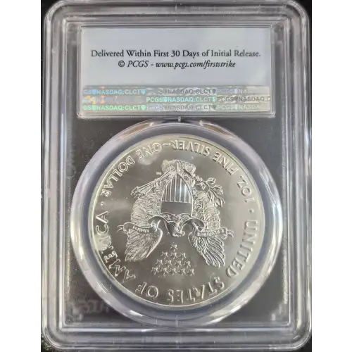 2016 - 1oz Silver Eagle S$1 PCGS MS69 30th Anniversary(D11-B21)