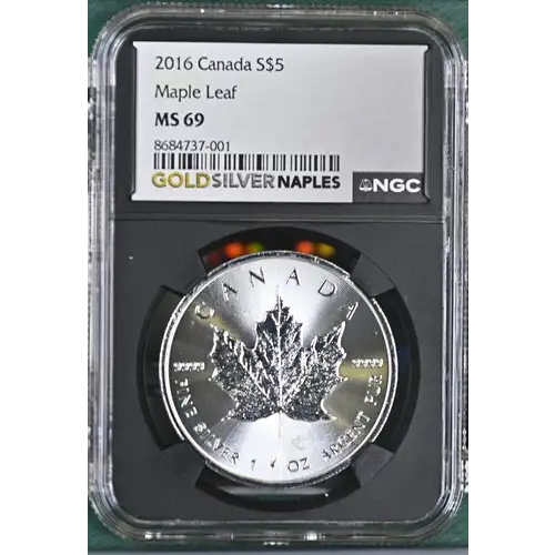 2016 CANADA MAPLE LEAF S$5 MS 69