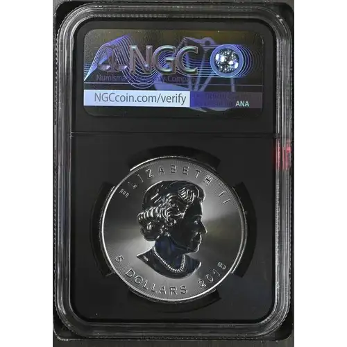 2016 CANADA MAPLE LEAF S$5 MS70 (S19A-B9) (2)
