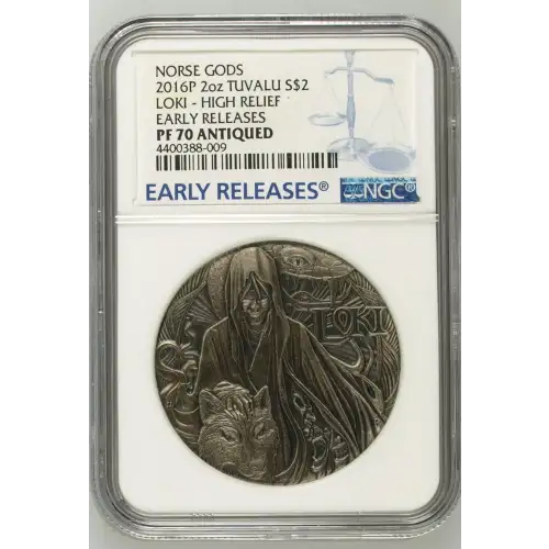 2016P 2oz LOKI - HIGH RELIEF EARLY RELEASES NORSE GODS (2)