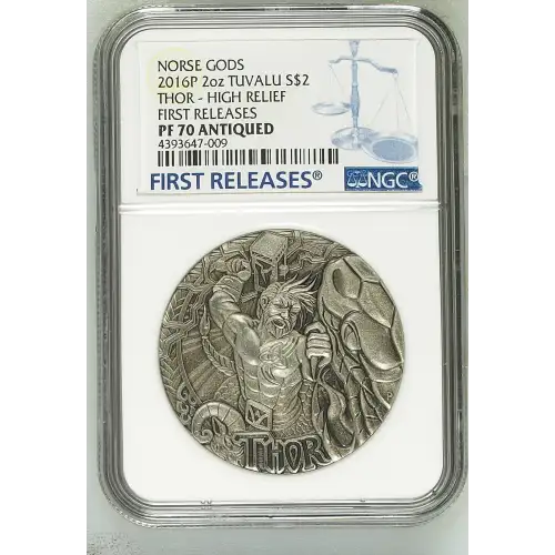 2016P 2oz THOR - HIGH RELIEF FIRST RELEASES NORSE GODS (2)