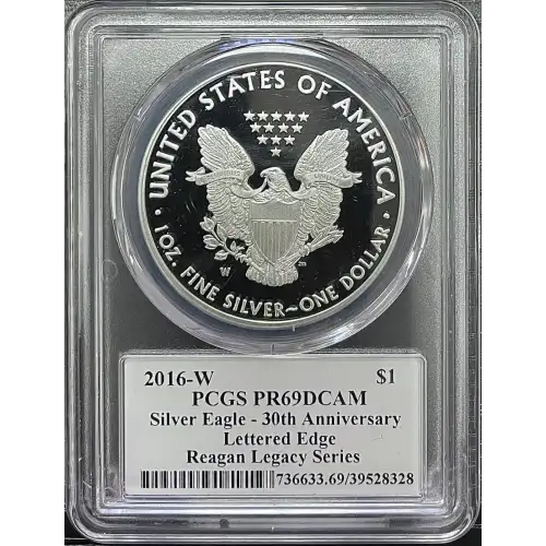2016(W) - 1oz Silver Eagle Reagan Legacy Series - S$1 PCGS PR69DCAM (D11-B14) (2)