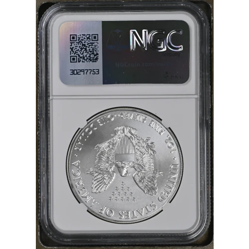 2017 - 1oz Silver Eagle S$1 NGC MS69 (D11-B6) (2)
