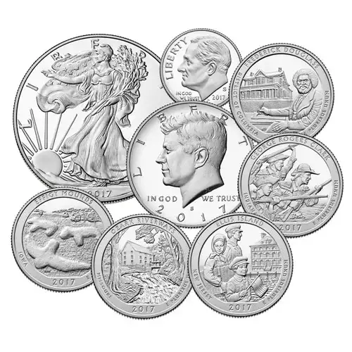 2017 United States Mint Limited Edition 2.5oz Silver Proof Set (D-8)