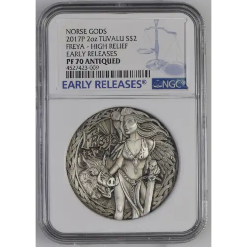 2017P 2oz FREYA - HIGH RELIEF EARLY RELEASES NORSE GODS (2)