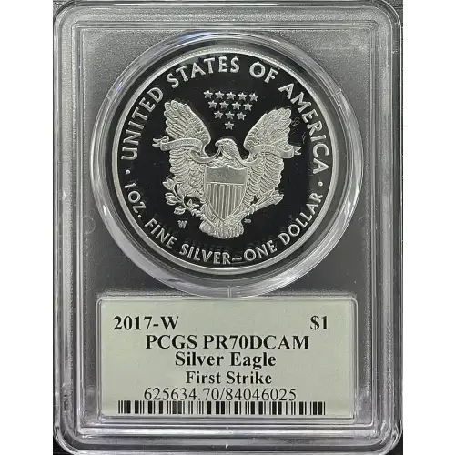 2017(W) - 1oz Silver Eagle First Strike - S$1 PCGS PR70DCAM (D11-B14)