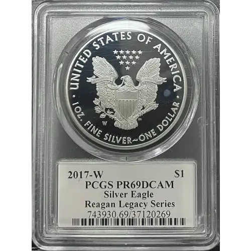 2017(W) - 1oz Silver Eagle Reagan Legacy Series - S$1 PCGS PR69DCAM (D11-B17)