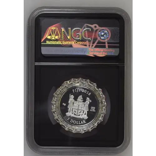 2018 6g Fiji S$1 - Coca-Cola Bottle Cap Colorized FDOI - PF69 UC (S19A-B30)