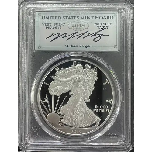 2018(W) - 1oz Silver Eagle Reagan Legacy Series - S$1 PCGS PR69DCAM (D11-B17)