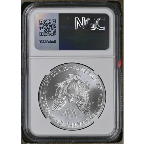 2019 - 1oz Silver Eagle S$1 NGC MS69 (D11-B10) (2)