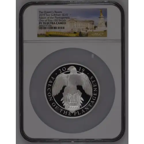 2019 5oz G. Britain S10PND Falcon Of the Plantagenets PF70 UC (D-7)