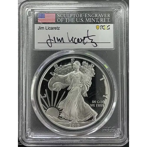 2019(S) - 1oz Silver Eagle First Day of Issue - S$1 PCGS PR70DCAM (D11-B17)