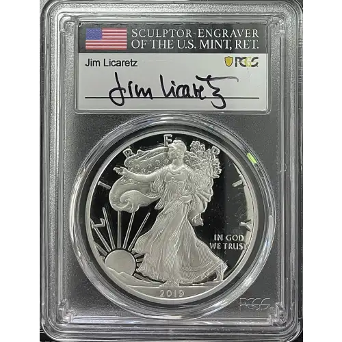 2019(S) - 1oz Silver Eagle First Day of Issue - S$1 PCGS PR70DCAM (D11-B17)