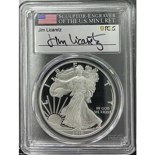 2019(S) - 1oz Silver Eagle First Day of Issue - S$1 PCGS PR70DCAM (D11-B17)