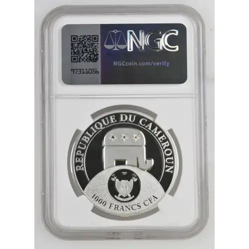 2020 1oz Cameroon S1000F Donald Trump All-Together HR NGC PF70 (S19A-B30)