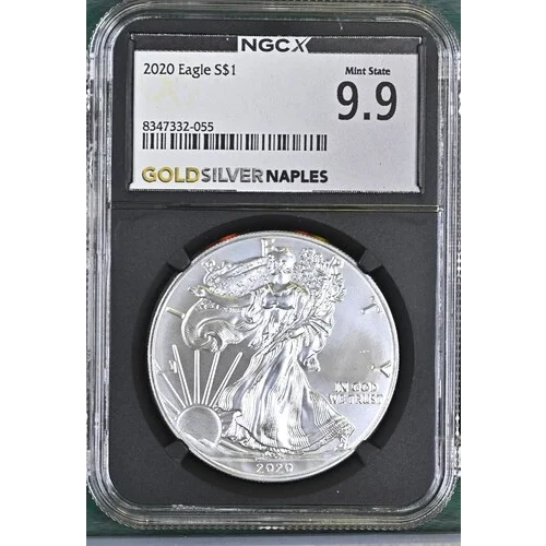 2020 - 1oz Silver Eagle NGC MS69