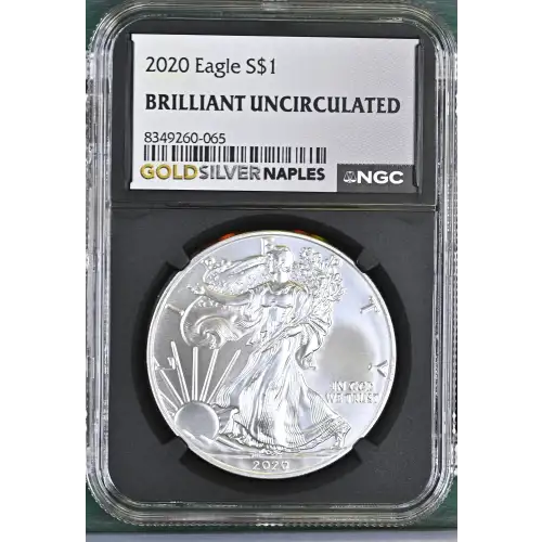 2020 - 1oz Silver Eagle S$1 NGC BRILLIANT UNCIRCULATED (D10-B34) (3)