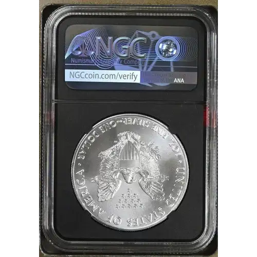 2020 - 1oz Silver Eagle S$1 NGC MS69 (D11-B3) (2)
