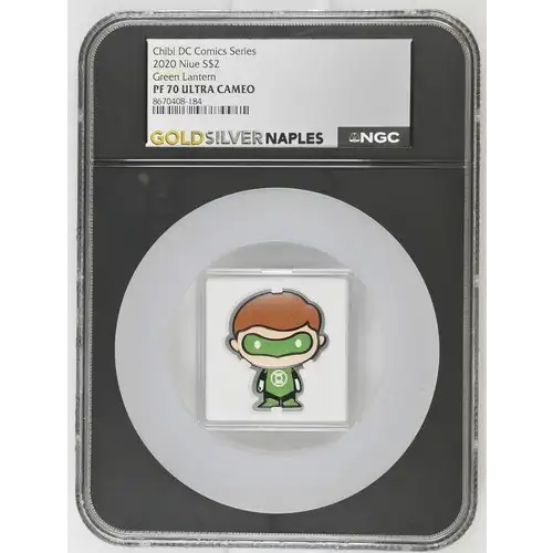 2020 Niue S$2 Chibi Green Lantern PF70 (OB-88)
