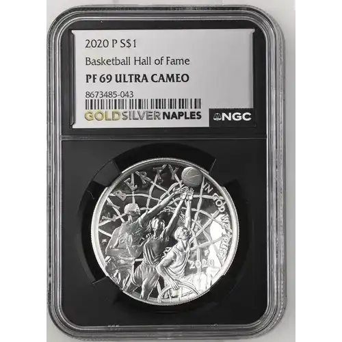 2020 P Basketball Hall of Fame S$1 PF 69 ULTRA CAMEO