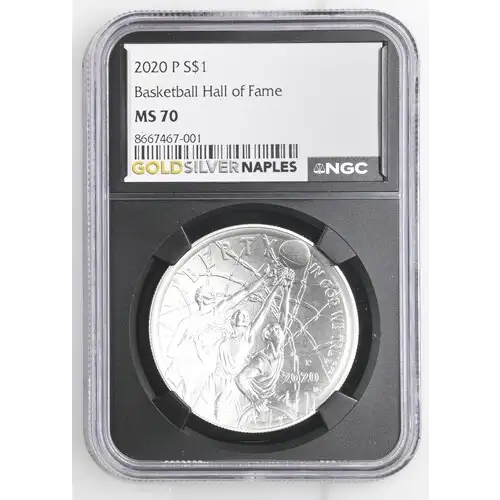 2020 P Basketball Hall of Fame S$1 PF 69 ULTRA CAMEO [DUPLICATE for #561430]