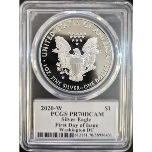 2020-W $1 Silver Eagle First Day of Issue Washington DC John Dannreuther Washington DC, DCAM