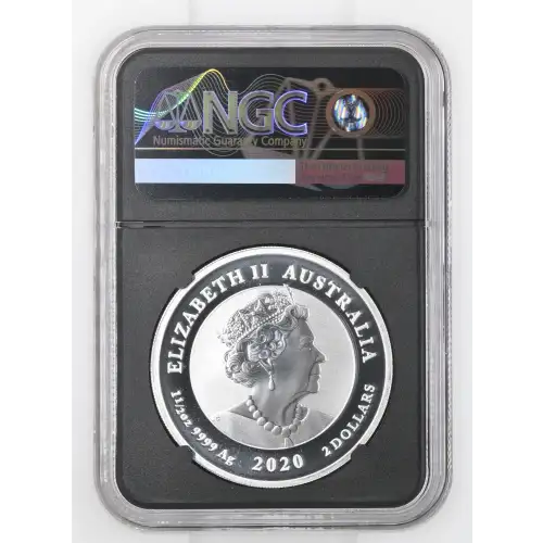 2020P - 1.5oz Striped Marlin Silver Coin - Australia $2 - NGC MS 70/10 (D11-B24) (2)