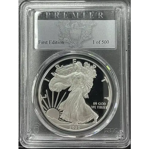 2020(S) - 1oz Silver Eagle Premier First Edition - S$1 PCGS PR70DCAM (D11-B17)
