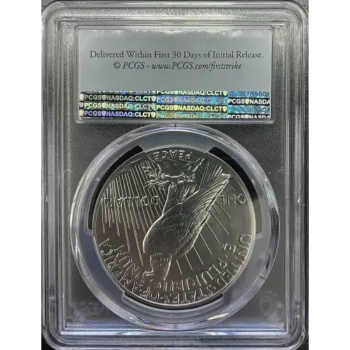 2021 - 0.77oz Peace Silver Dollar - 100th Annniversary PCGS MS70 (S12B-B12)