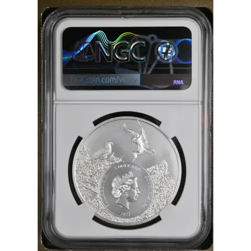 2021 1oz Cook Is. - S$5 Alaska Bowhead Whale - NGC MS70 (S12B-B12)