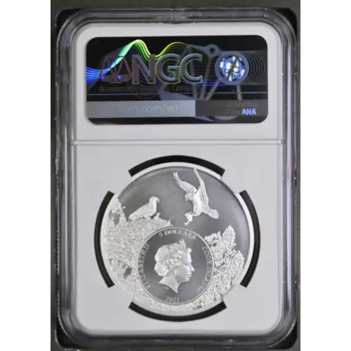 2021 1oz Cook Is. - S$5 Maine Moose - NGC MS70 (S12B-B12)