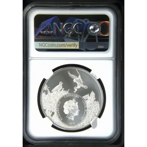 2021 1oz Cook Is. - S$5 Maine Moose - NGC MS70 (S19A-B29)