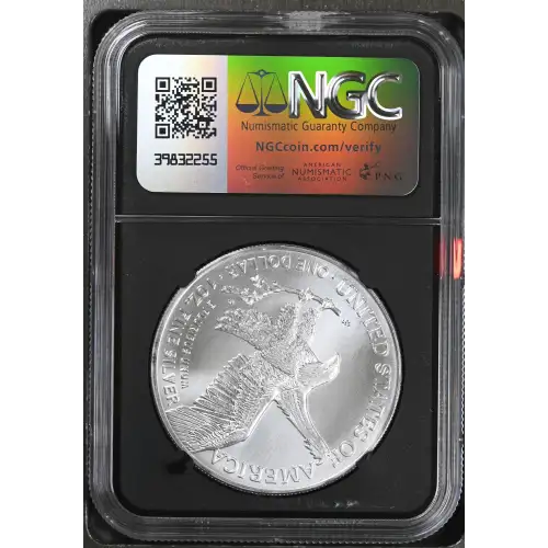 2021 1oz Silver Eagle - Eagle Landing T-2 S$1 NGC MS69 (D10-B34) (2)
