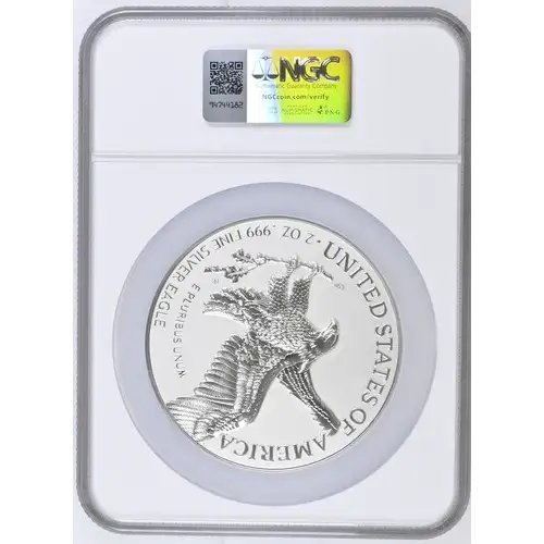 2021-2025 Overzize Eagle T-2 Proof Silver Ultra High Relief Grand Heritage Edition PF70 (OB-120) (2)