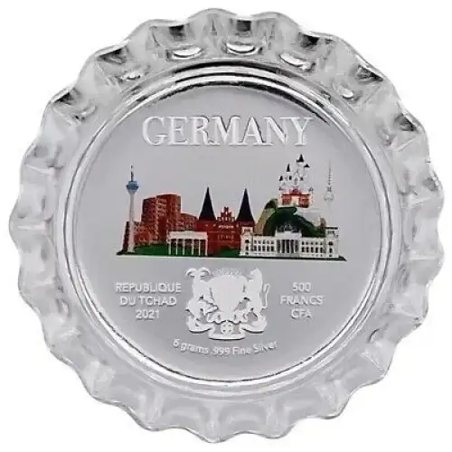 2021 6g Chad S500F World Landmarks GERMANY Bottle Cap (S23A) (5)