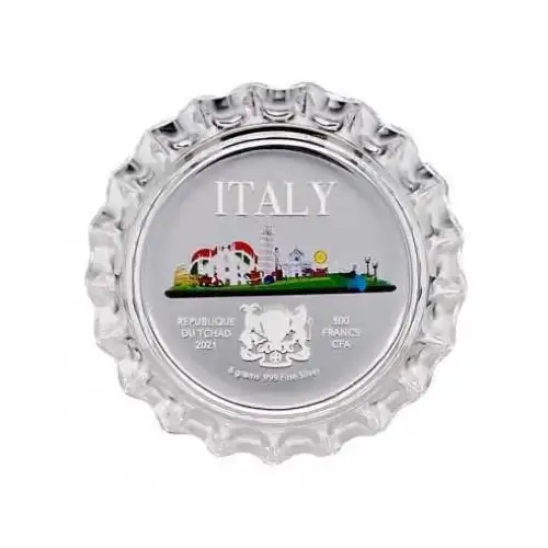 2021 6g Chad S500F World Landmarks ITALY Bottle Cap (S23A) (5)