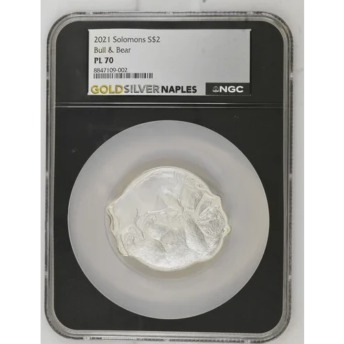 2021 Solomons S$2 Bull and Bear PL70 (OB-191)