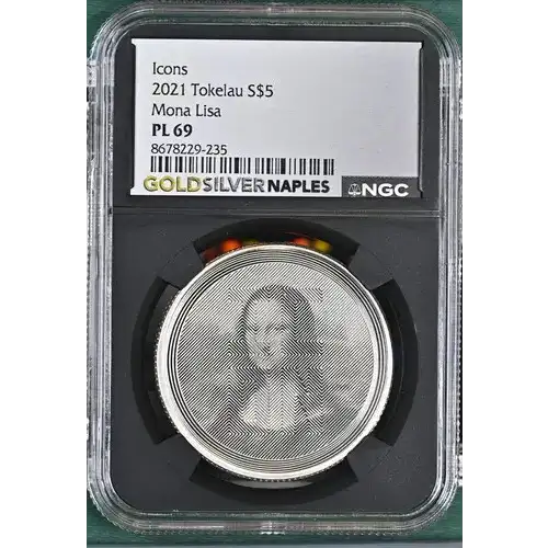 2021 Tokelau Mona Lisa S$5 PL69 JSC6