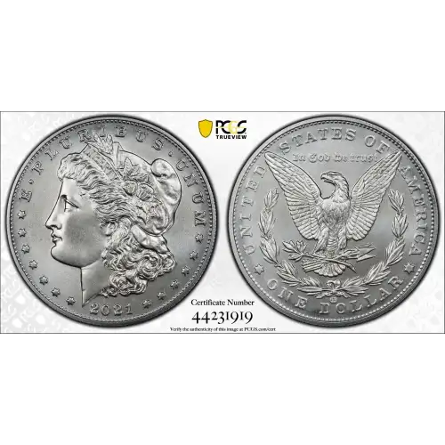2021(CC) Privy - 0.77oz Morgan Silver Dollar - 100th Anniv. PCGS MS70 (S12B-B12) (3)