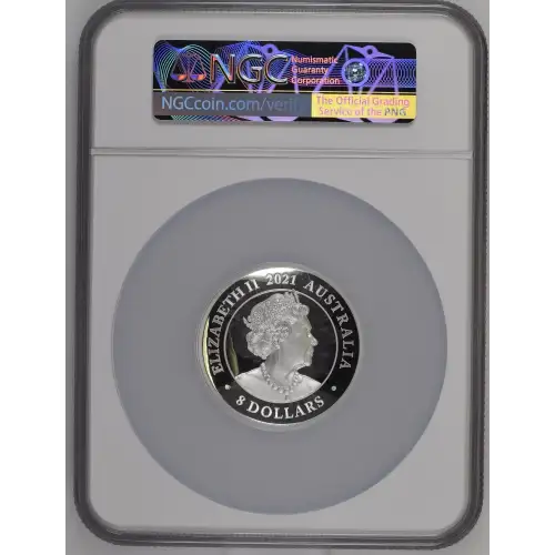 2021P5 5oz Australia S$8 Swan High Relief PF70 UC (D-7)