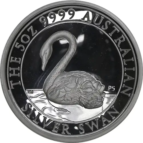 2021P5 5oz Australia S$8 Swan High Relief PF70 UC (D-7)