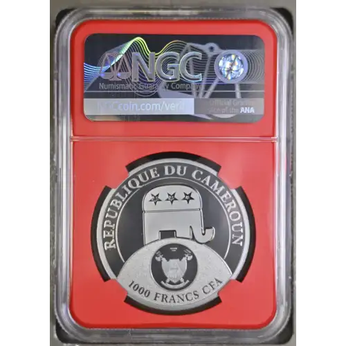 2022 1oz Cameroon S1000F Donald Trump-All Together HRB FDOI NGC PF70 (S19A-B30)