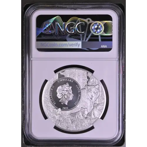2022 - 1oz Missouri Bluebird Silver Coin - Cook Is. S$5 - NGC MS70 (S18A-B18)