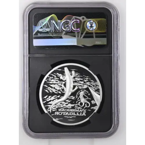 2022 1oz Palau S$5 American Alligator Ultra High Relief PF70 UC (D-8)