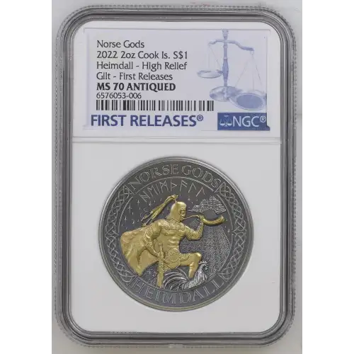 2022 2oz Heimdall - High Relief Gilt - First Releases Norse Gods (2)